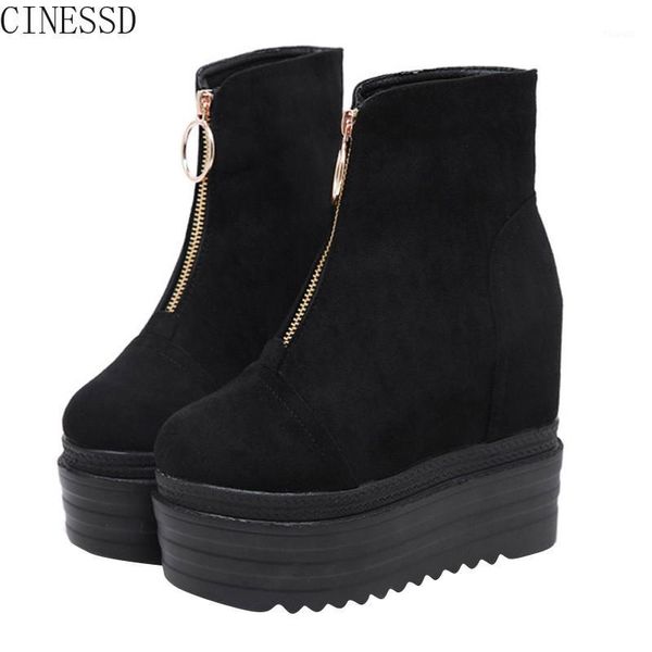 13cm wedge heel super high heel short boots muffin thick bottom waterproof platform winter women suede padded boots1, Black
13cm wedge heel super high heel short boots muffin thick bottom waterproof platform winter women suede padded boots1, Black