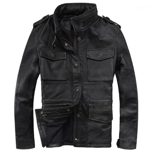 men's leather & faux 2021 vintage black men m65 jacket plus size 4xl genuine thick cowhide russian natural safari coat 1
men's leather & faux 2021 vintage black men m65 jacket plus size 4xl genuine thick cowhide russian natural safari coat 1