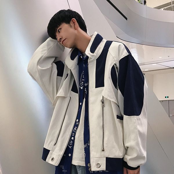 lammi autumn and winter clothes ins coat clothing men's tooling brand clothing loose contrast color bfwind trend stitching ins fashion, Blue
lammi autumn and winter clothes ins coat clothing men's tooling brand clothing loose contrast color bfwind trend stitching ins fashion, Blue