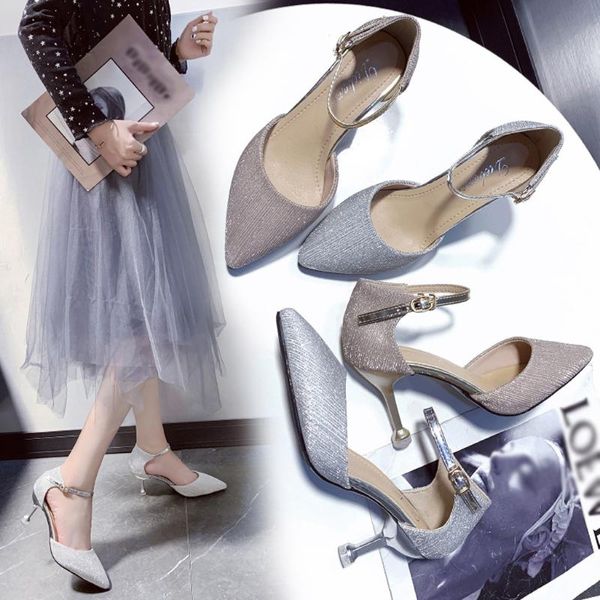 dress shoes women summer fashion button high heel tip fine-heeled sandals concise shoes#g40, Black
dress shoes women summer fashion button high heel tip fine-heeled sandals concise shoes#g40, Black