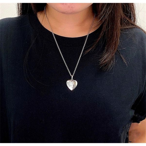 heart necklace men's and women's fearless heart pendant fashion sweater chain lovers' valentine's day gift jewel luxury_, Silver
heart necklace men's and women's fearless heart pendant fashion sweater chain lovers' valentine's day gift jewel luxury_, Silver
