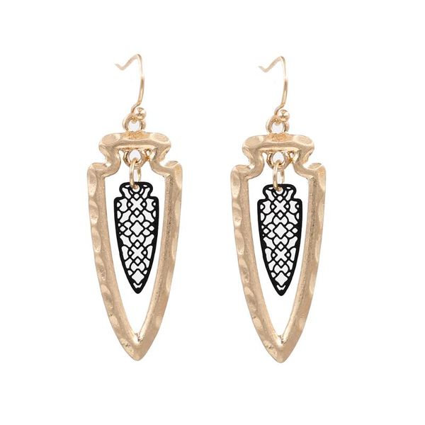 2021 new geometric hollowed-out two in one triangle arrow filigree drop earrings for women, Silver
2021 new geometric hollowed-out two in one triangle arrow filigree drop earrings for women, Silver