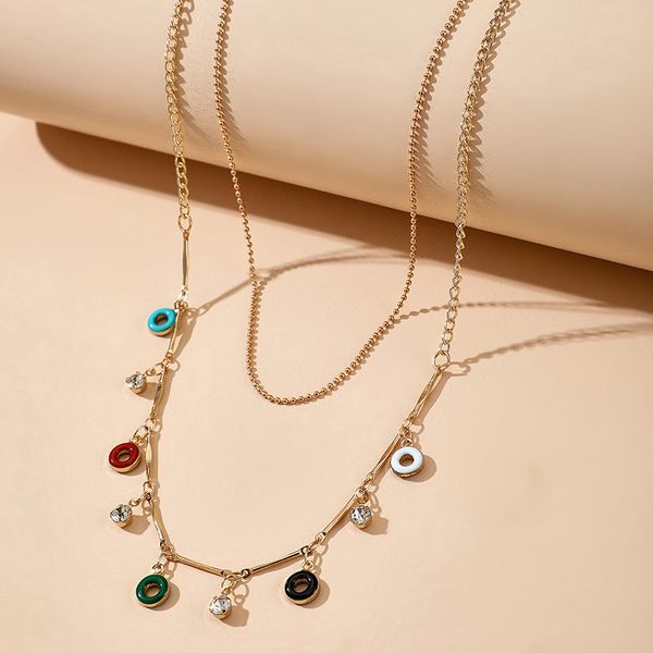 2021 new hawaii bohemia multilayer chokers necklaces colorful circle gold chain short necklace fashion jewelry gift, Golden;silver
2021 new hawaii bohemia multilayer chokers necklaces colorful circle gold chain short necklace fashion jewelry gift, Golden;silver