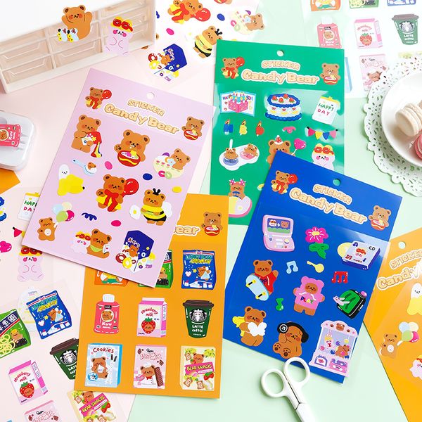 diy cute kawaii colorful paper sticker lovely bear decorative adhesive stickers for kids gift scrapbooking diary decoration
diy cute kawaii colorful paper sticker lovely bear decorative adhesive stickers for kids gift scrapbooking diary decoration