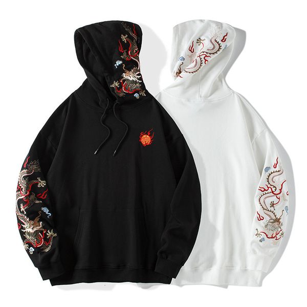 2021 new fashion trendy brand chinese style dragon embroidery hooded loose plus size pure cotton hoodie retro men's jacket yz30, Black
2021 new fashion trendy brand chinese style dragon embroidery hooded loose plus size pure cotton hoodie retro men's jacket yz30, Black