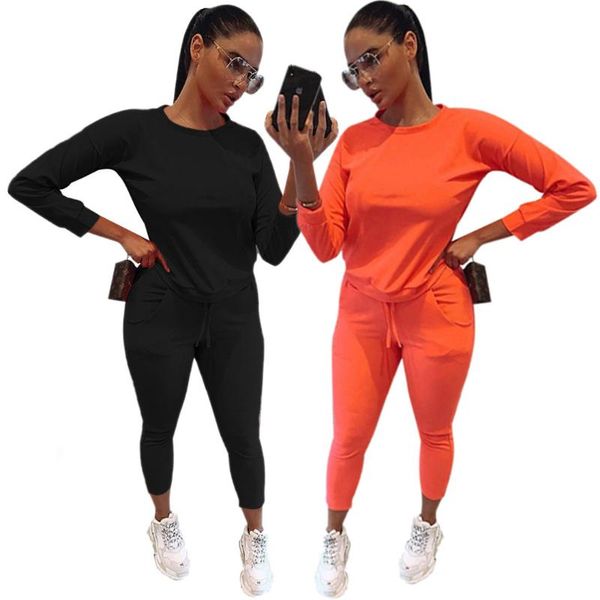 women's solid color fashion suit capris long sleeve o-neck +lace-up long pants 2 piece sets, Gray
women's solid color fashion suit capris long sleeve o-neck +lace-up long pants 2 piece sets, Gray