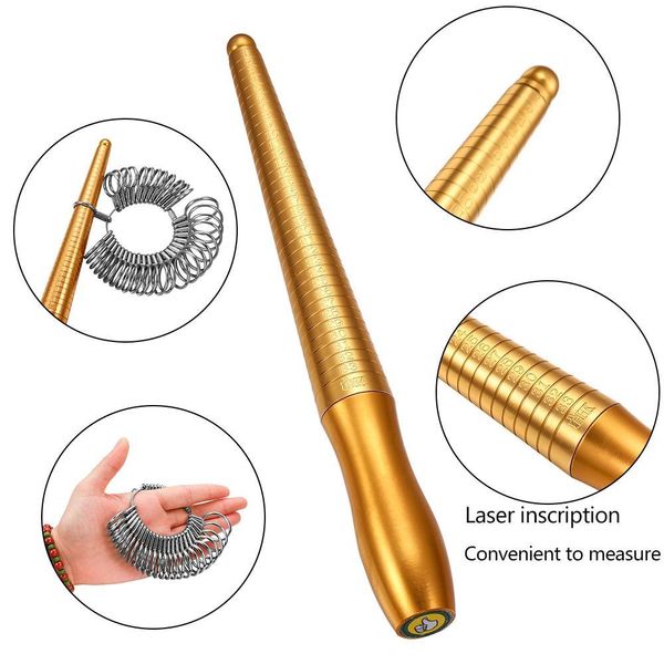 10 style finger sizes measuring equipment metal stick ring sizer ring stick enlarger mandrel gauge tools set for jewelry making h sqcmxo, Silver
10 style finger sizes measuring equipment metal stick ring sizer ring stick enlarger mandrel gauge tools set for jewelry making h sqcmxo, Silver