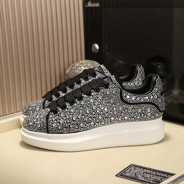 mens platform shoes cushion crystal bottom women heightened jelly suede rhinestone lady leather fashion sneakers flat designer casual shoes, Black
mens platform shoes cushion crystal bottom women heightened jelly suede rhinestone lady leather fashion sneakers flat designer casual shoes, Black
