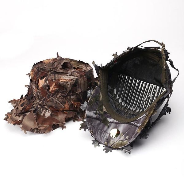 outdoor hats 3d camouflage bionic leaf hat hunting jungle woodland fishing camo sniper archery cap adjustable 2021 1, Black;white
outdoor hats 3d camouflage bionic leaf hat hunting jungle woodland fishing camo sniper archery cap adjustable 2021 1, Black;white