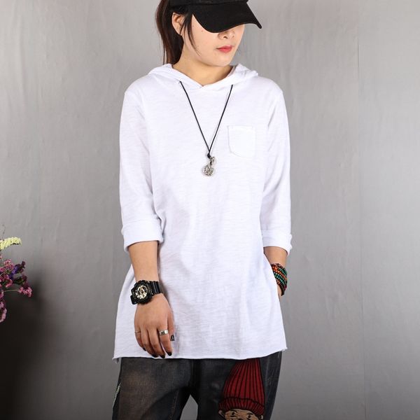 spring 2020 new style literary and artistic cotton hooded t-shirt for hoodie hoodie women with loose large long sleeve bottoming shirt for w, White
spring 2020 new style literary and artistic cotton hooded t-shirt for hoodie hoodie women with loose large long sleeve bottoming shirt for w, White