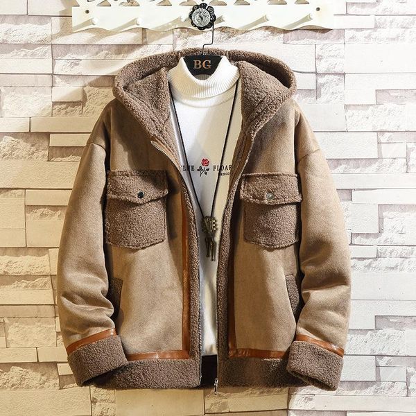 2019 autumn & winter new arrival japanese plus size hooded men's fur coat men's casual zipper cardigan shirt coat, Black
2019 autumn & winter new arrival japanese plus size hooded men's fur coat men's casual zipper cardigan shirt coat, Black