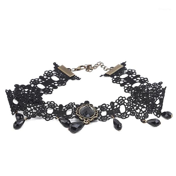 bohemia lace gothic tattoo choker necklace women vintage black crystal necklaces gothic punk collar choker jewelry1, Golden;silver
bohemia lace gothic tattoo choker necklace women vintage black crystal necklaces gothic punk collar choker jewelry1, Golden;silver
