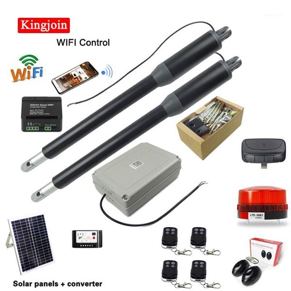 kingjoin automatic door opener kit solar double door operator for double 200kg automatic opener system1
