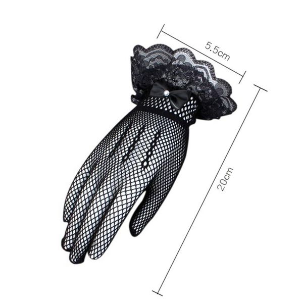 five fingers gloves lady lolita lace fish net bowknot party prom bride wrist mittens gothic, Blue;gray
five fingers gloves lady lolita lace fish net bowknot party prom bride wrist mittens gothic, Blue;gray