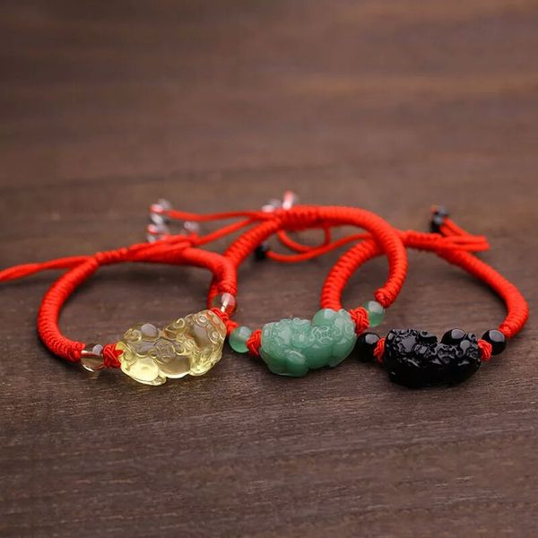 natural obsidian dongling obsidian bracelet corn jade powder z hand woven red rope men's and women's handmade bracelet with corn k, Golden;silver
natural obsidian dongling obsidian bracelet corn jade powder z hand woven red rope men's and women's handmade bracelet with corn k, Golden;silver