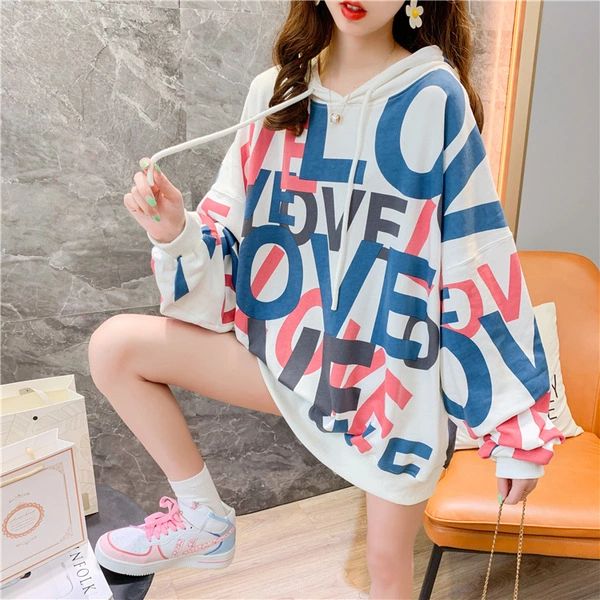 add fleece, thickening and loose hoodie for women's 2020 autumn/winter new fashion street style long-sleeved jacket, Black
add fleece, thickening and loose hoodie for women's 2020 autumn/winter new fashion street style long-sleeved jacket, Black