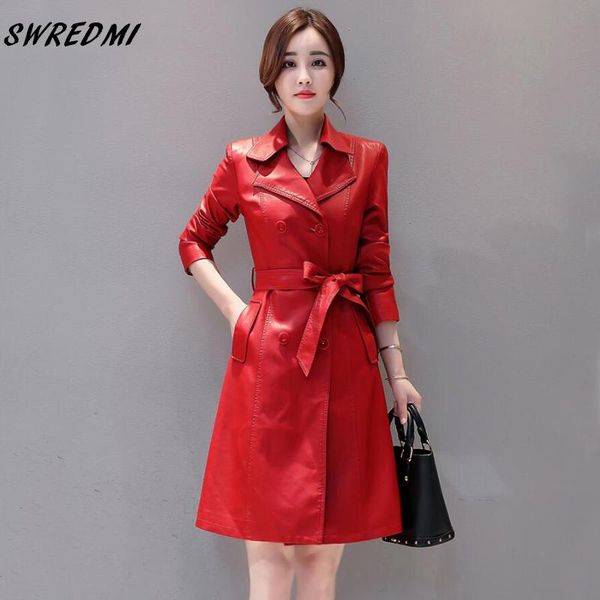 women's leather & faux women trench spring and autumn double breasted office lady coat female plus size s-3xl green jackets swredmi, Black
women's leather & faux women trench spring and autumn double breasted office lady coat female plus size s-3xl green jackets swredmi, Black