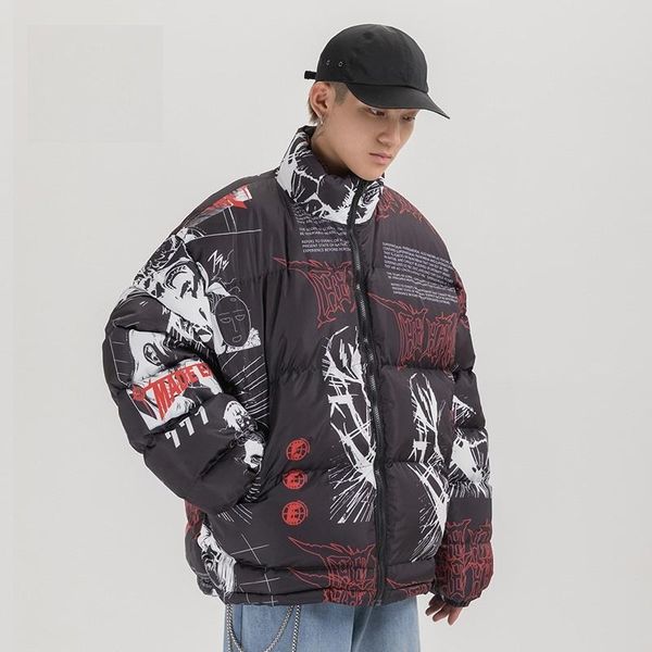 аниме граффити печатные мужские зимние куртки ветровки 2020 hip hop толстые теплые пальто мужчины мода streetwear harajuku куртка, Black
аниме граффити печатные мужские зимние куртки ветровки 2020 hip hop толстые теплые пальто мужчины мода streetwear harajuku куртка, Black
