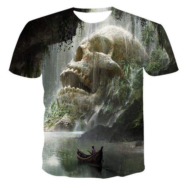 summer new creativity skull print the 3d print shirts humor oversized harajuku men clothing
summer new creativity skull print the 3d print shirts humor oversized harajuku men clothing