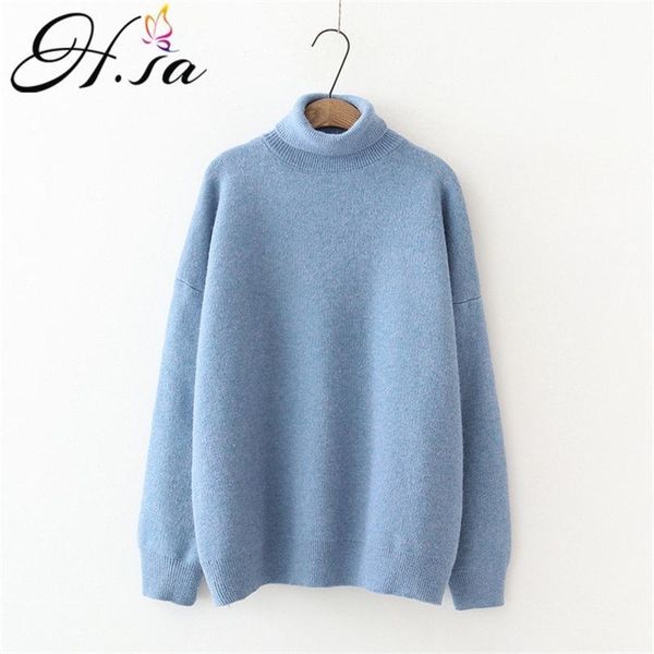 h.sa women winter turtleneck sweaters warm thick solid pullover cashmere jumpers soft casual knitwear sweater pull femme y200910, White;black
h.sa women winter turtleneck sweaters warm thick solid pullover cashmere jumpers soft casual knitwear sweater pull femme y200910, White;black