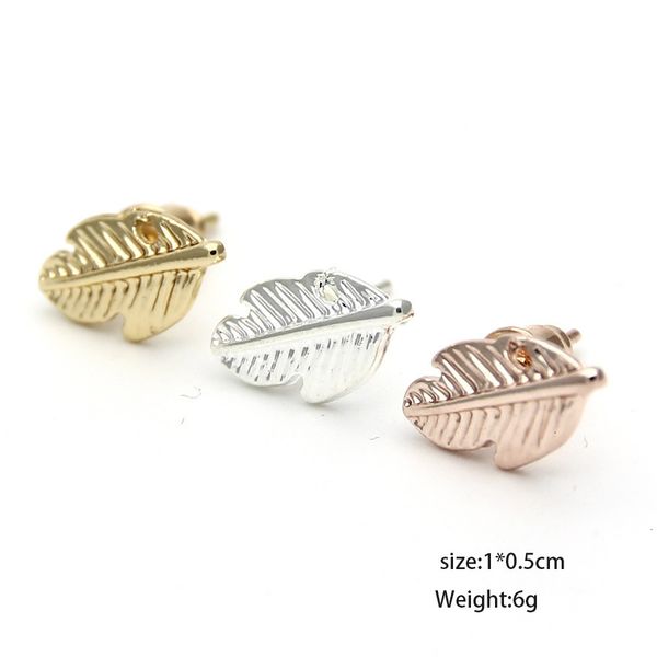 factory price for small cute leaf charms studs earring women girls unique design alloy silver & rose gold plating, Golden;silver
factory price for small cute leaf charms studs earring women girls unique design alloy silver & rose gold plating, Golden;silver