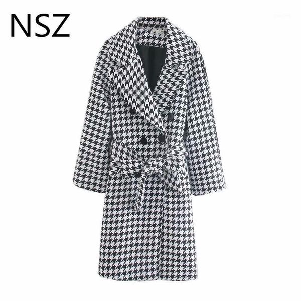 nsz women tweed wool blend black and white houndstooth double breasted plaid long jacket winter coat belted fashion overcoat1
nsz women tweed wool blend black and white houndstooth double breasted plaid long jacket winter coat belted fashion overcoat1