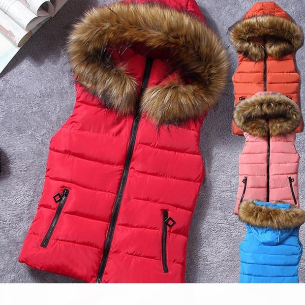 winter new women's hooded coat cotton-padded vest fur collar hooded winter coat for woman outerwear vest, Black;white
winter new women's hooded coat cotton-padded vest fur collar hooded winter coat for woman outerwear vest, Black;white