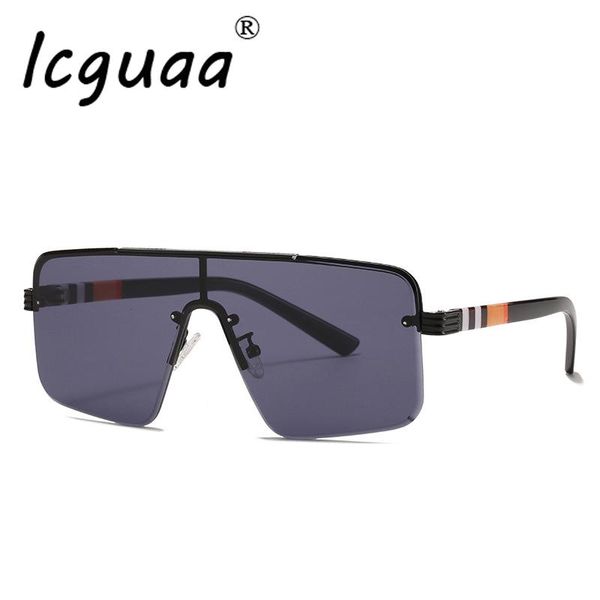 sunglasses fashion oversized semi rimless big frame metal gradient lens shades flat female gafa de sol, White;black
sunglasses fashion oversized semi rimless big frame metal gradient lens shades flat female gafa de sol, White;black