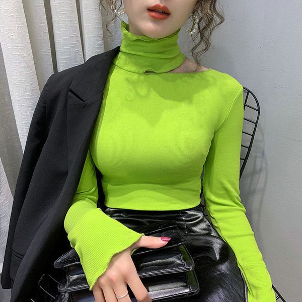 stack 2021 yourself turtleneck for woman autumn and winter new foreign style thin upper-open fitting should t3p9, White
stack 2021 yourself turtleneck for woman autumn and winter new foreign style thin upper-open fitting should t3p9, White