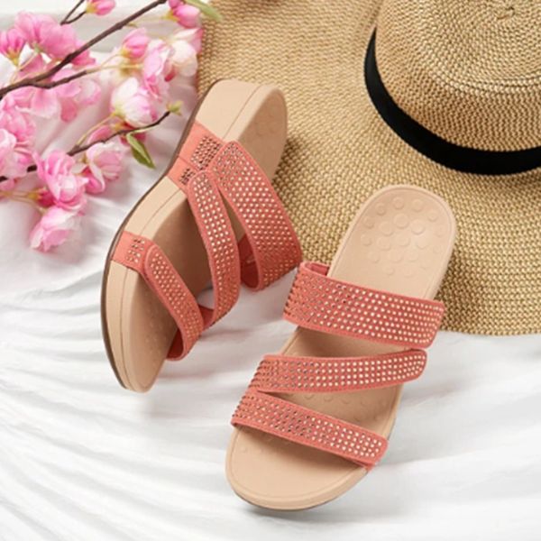 women's slippers 2020 rhinestones bling summer ladies shoes platform wedge sandals non slip slides hook loop female footwear x1020, Black
women's slippers 2020 rhinestones bling summer ladies shoes platform wedge sandals non slip slides hook loop female footwear x1020, Black