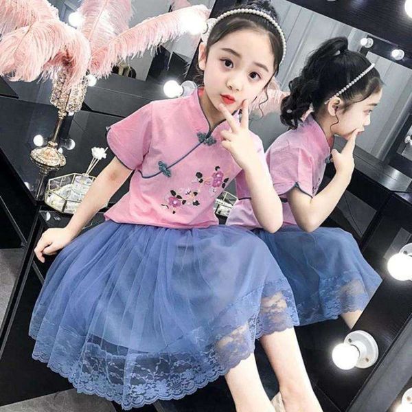 autumn dress 2020 girl's foreign hanfu style suit girl baby's improved cheongsam, Black;gray
autumn dress 2020 girl's foreign hanfu style suit girl baby's improved cheongsam, Black;gray