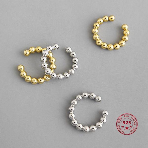 2020 new design chic 925 sterling silver small round bead ear clip beaded ear buckle simple fashion women's jewelry, Golden;silver
2020 new design chic 925 sterling silver small round bead ear clip beaded ear buckle simple fashion women's jewelry, Golden;silver