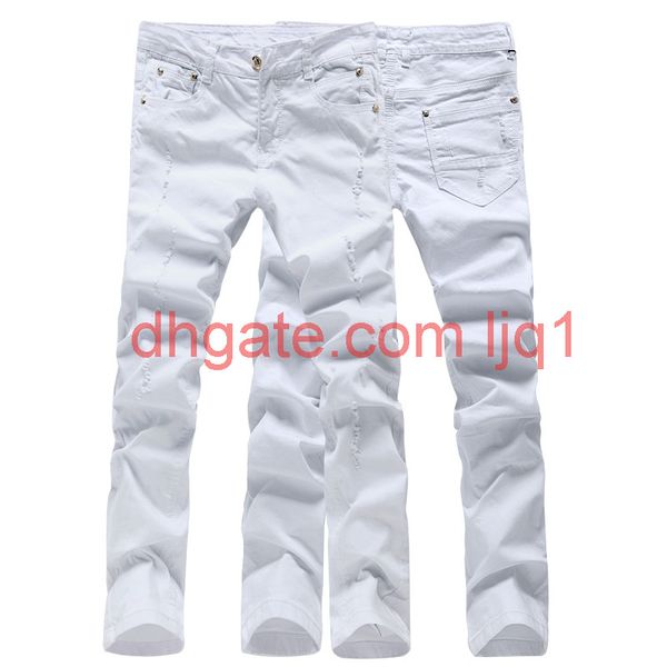 wholesale- solid color men biker jeans pants denim overalls skinny trousers 28-36 ayg74, Blue
wholesale- solid color men biker jeans pants denim overalls skinny trousers 28-36 ayg74, Blue