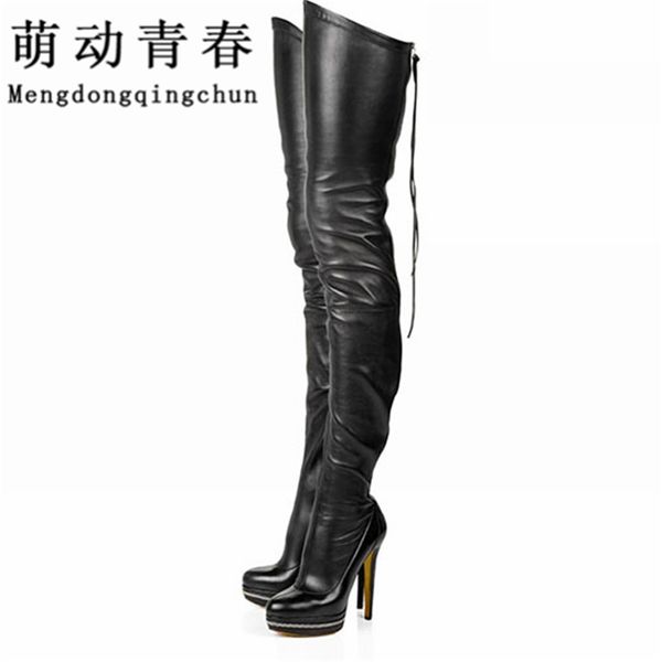 women boots stretch pu leather over the knee high ladies party high heels platform shoes woman black plus size 43 boats y200723 
women boots stretch pu leather over the knee high ladies party high heels platform shoes woman black plus size 43 boats y200723