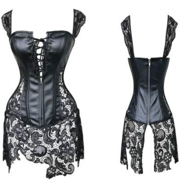 bustiers & corsets leather skirt lace-up hollow out corsele black faux lace shaper bustier plus size steampunk corset dress1, Black;white
bustiers & corsets leather skirt lace-up hollow out corsele black faux lace shaper bustier plus size steampunk corset dress1, Black;white