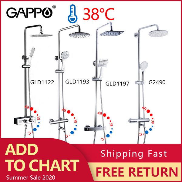 gappo thermostatic shower faucet chrome color bathroom bath shower mixer set waterfall rain shower head bathtub faucet taps 1011
gappo thermostatic shower faucet chrome color bathroom bath shower mixer set waterfall rain shower head bathtub faucet taps 1011