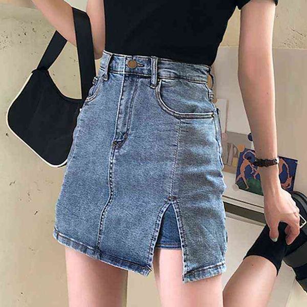 casual dresses spring and summer 2022 fashion denim short high waist a-line girl bag hip split skirt, Black;gray
casual dresses spring and summer 2022 fashion denim short high waist a-line girl bag hip split skirt, Black;gray