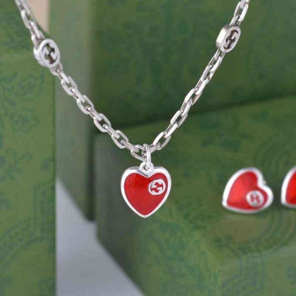 2022 latest factory wholesale red enamel love necklace s925 silver used interlocking women's valentine's day gift
2022 latest factory wholesale red enamel love necklace s925 silver used interlocking women's valentine's day gift