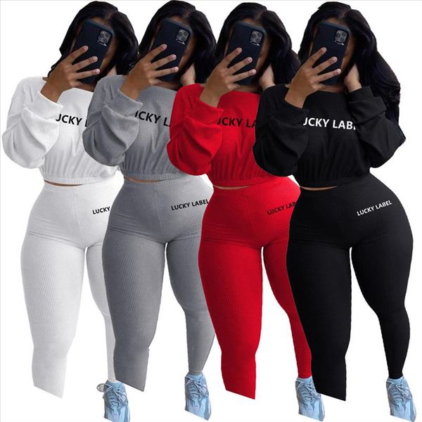 activewear lucky labely вышивка ребристые женские установить свитер топы топы леггинги брюки комплект комплект трексуита фитнес две части, Gray
activewear lucky labely вышивка ребристые женские установить свитер топы топы леггинги брюки комплект комплект трексуита фитнес две части, Gray