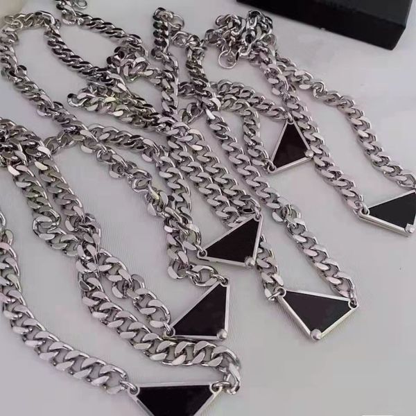 sublimation designer necklace jewelry fashion men women stainless steel thick chain inverted triangle pendant black hip hop punk style frien, Silver
sublimation designer necklace jewelry fashion men women stainless steel thick chain inverted triangle pendant black hip hop punk style frien, Silver