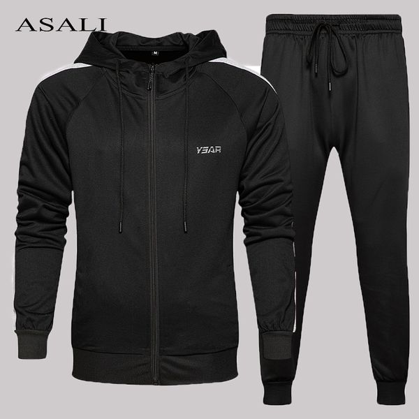 hoodies sweatshirts + sweatpants 2 pieces sets men tracksuit casual sportswear men's autumn hooded jacket & pants track suits lj201125, Gray
hoodies sweatshirts + sweatpants 2 pieces sets men tracksuit casual sportswear men's autumn hooded jacket & pants track suits lj201125, Gray