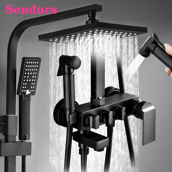 matte black shower set of 8 inch rainfall shower head quality brass bathroom mixer tap copper bathtub faucets black set
matte black shower set of 8 inch rainfall shower head quality brass bathroom mixer tap copper bathtub faucets black set