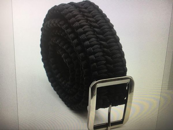 hand-woven outdoor belt wilderness survival umbrella cord belt survival adventure wilderness disassemble, Black;brown
hand-woven outdoor belt wilderness survival umbrella cord belt survival adventure wilderness disassemble, Black;brown