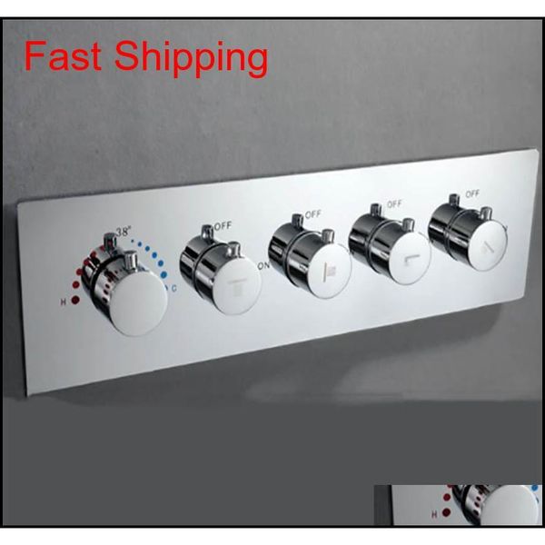 good quality 4 function shower faucet valve thermostatic shower mixer brass chrome finish wall moun qylyus packing2010
good quality 4 function shower faucet valve thermostatic shower mixer brass chrome finish wall moun qylyus packing2010
