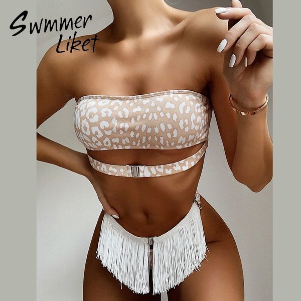 bikini push up bandeau swimwear female leopard print swimsuit women tassel bathing suit bathers bodysuit buquini mujer t200521, White;black
bikini push up bandeau swimwear female leopard print swimsuit women tassel bathing suit bathers bodysuit buquini mujer t200521, White;black
