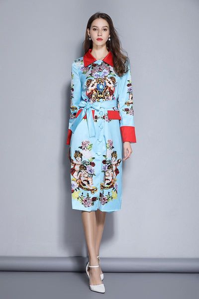 2020 spring runway color angel long trench coat women elegant belt overcoat floral print casual outerwear vintage streetwear, Tan;black
2020 spring runway color angel long trench coat women elegant belt overcoat floral print casual outerwear vintage streetwear, Tan;black