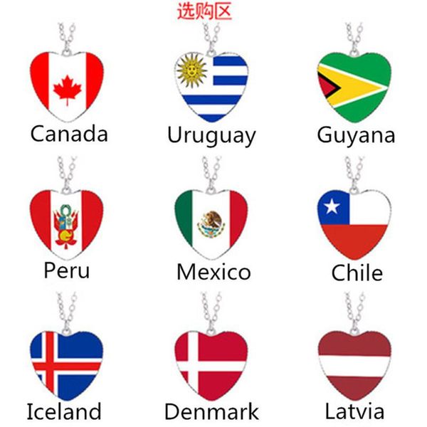 pendant necklaces europe and america love flag necklace canada uruguay guyana chile denmark latvia mexico iceland peruvian, Silver
pendant necklaces europe and america love flag necklace canada uruguay guyana chile denmark latvia mexico iceland peruvian, Silver