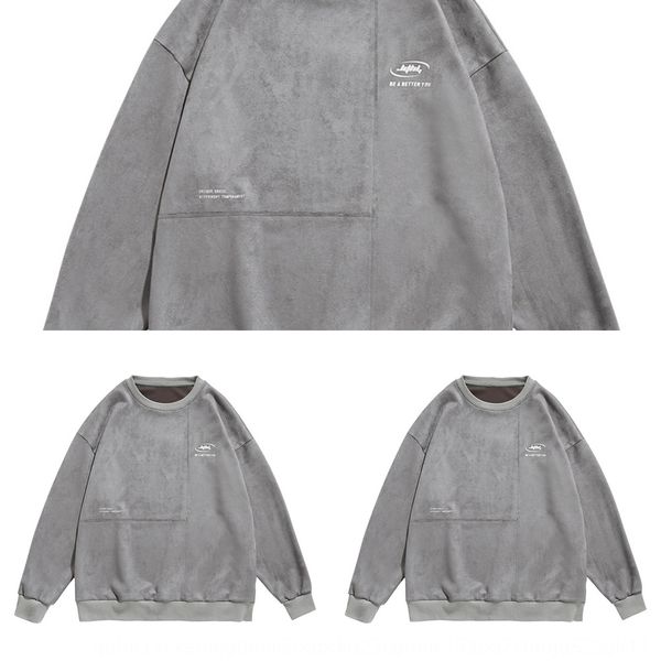 2020 autumn new style deerskin round neck sweater for men korean fashion pulloversweater pullover youth loose pullover coat u9zxu, Black
2020 autumn new style deerskin round neck sweater for men korean fashion pulloversweater pullover youth loose pullover coat u9zxu, Black