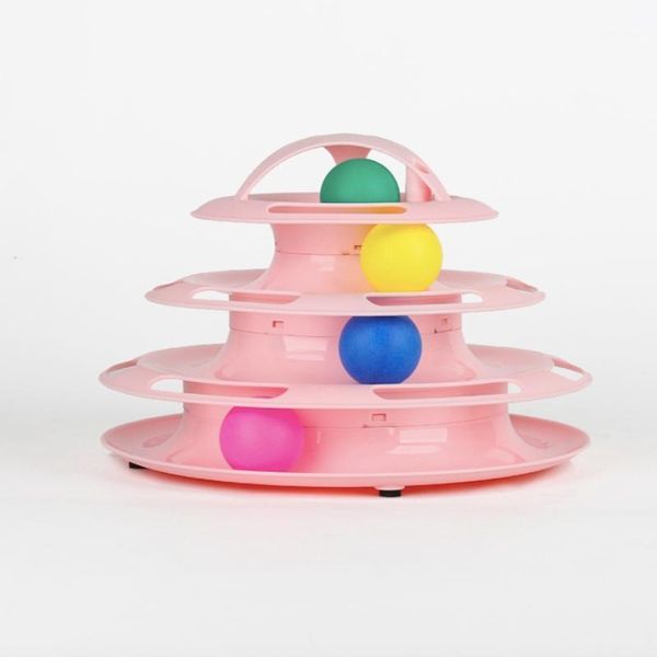 four levels pet cat toy tower tracks disc cat intelligence amusement triple pay disc toys ball training amusement plate1
four levels pet cat toy tower tracks disc cat intelligence amusement triple pay disc toys ball training amusement plate1