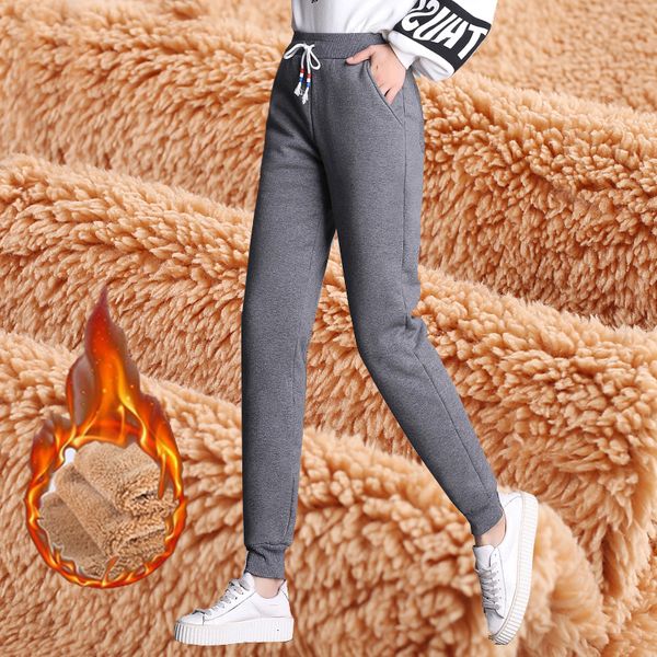 2021 new plus size s-5xl women winter thick lambskin cashmere warm female casual cotton pants loose harlan long trousers w3qx, Black;white
2021 new plus size s-5xl women winter thick lambskin cashmere warm female casual cotton pants loose harlan long trousers w3qx, Black;white